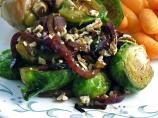 Brussels Sprouts with Glazed Red Onions
