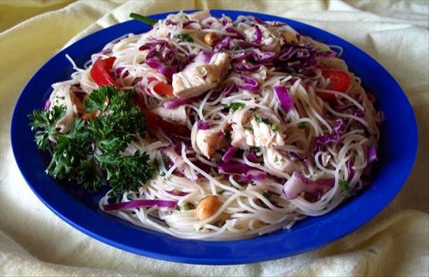 Spicy Spaghetti Ginger Salad  (Asian). Photo by Annie H