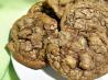 Double Chocolate Mint Chip Cookies. Recipe by Dannygirl