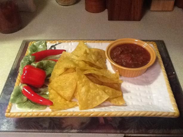 Homemade Salsa using canned tomatoes!. Photo by Chef Mama IT
