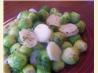 Brussels Sprouts & Water Chestnuts. Recipe by Bergy