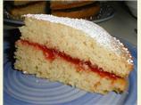 Traditional British Victorian Sandwich Sponge Cake