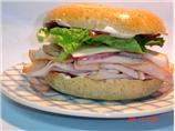 Cranberry Turkey Bagel