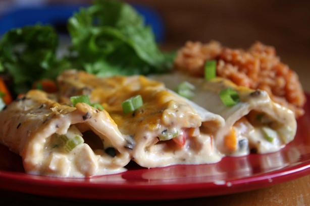 Creamy Chicken Enchiladas. Photo by danlynclark