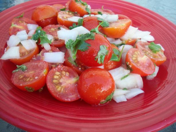 Tomato Salad with Ginger-Garlic Dressing. Photo by *Parsley*