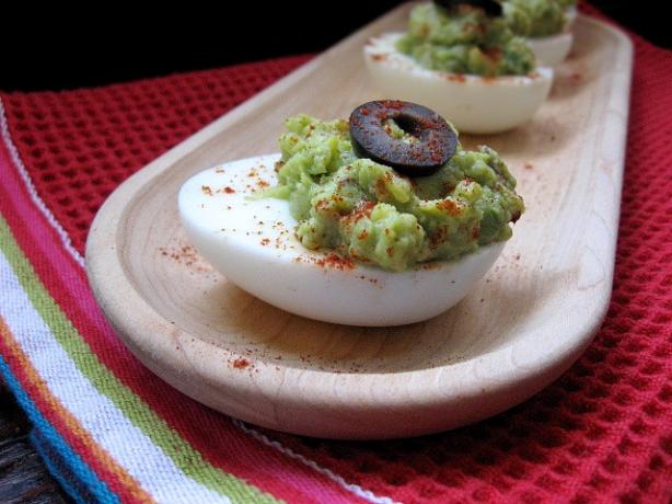 Avocado Stuffed Eggs. Photo by ms_bold
