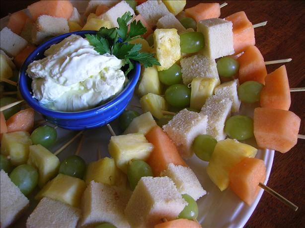 Fruit Kabobs with Margarita Dip. Photo by Pam-I-Am
