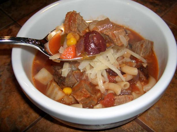 Venison Minestrone. Photo by mersaydees