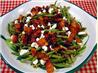 haricots verts with goat cheese and warm dressing. Recipe by chia