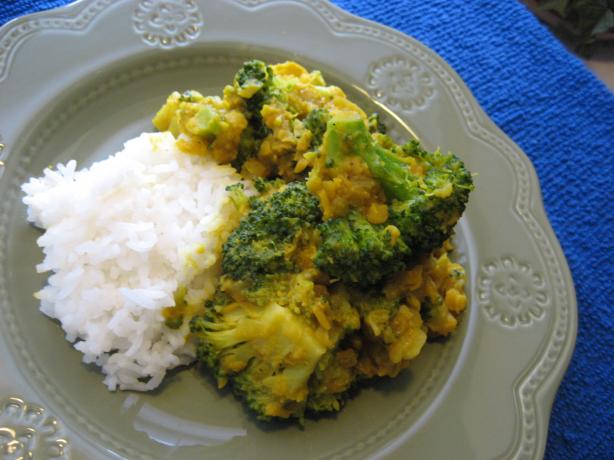 Broccoli Dal Curry. Photo by averybird