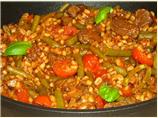 Lamb and Green Bean Stew With Spelt (farro)