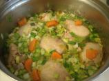 Cock-a-Leekie (Chicken and Leek Soup). Photo by mums the word
