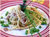 Angel Hair Pasta with Prosciutto and Peas. Recipe by evelyn/athens
