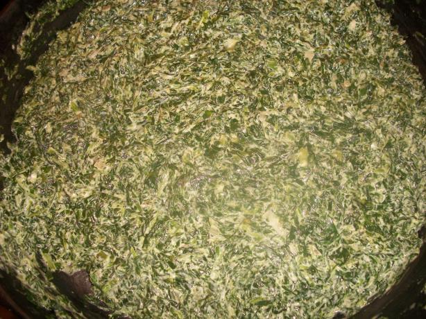 "almost" Boston Market Creamed Spinach. Photo by ElizabethKnicely