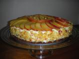 Frozen Peach Torte With Almond Crust. Photo by Grace Lynn