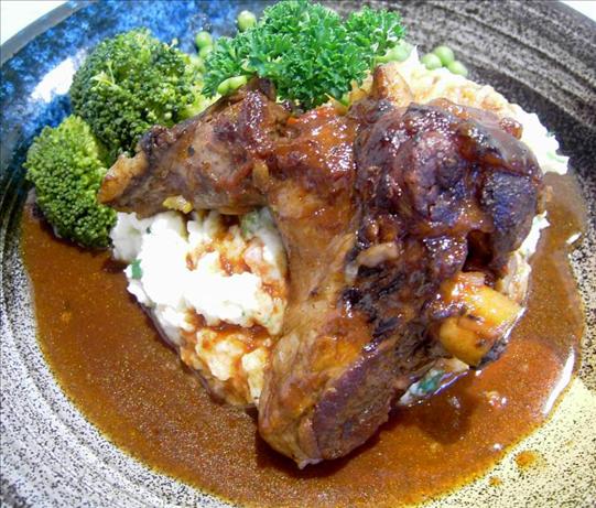 Braised Lamb Shanks. Photo by JustJanS
