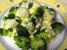 Broccoli with Two-Cheese Horseradish Sauce. Recipe by Sue Lau