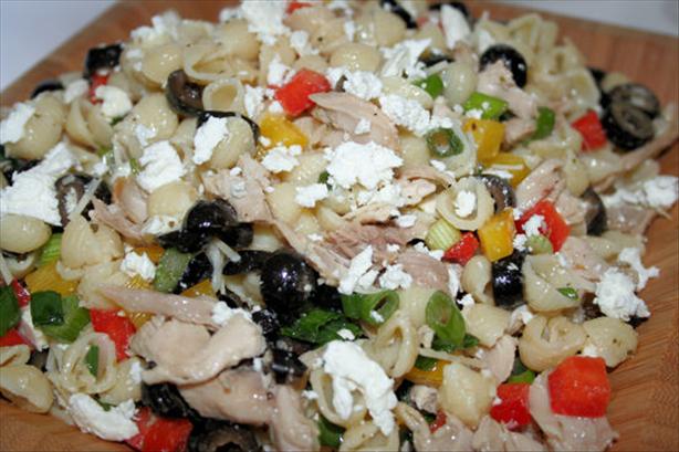 Greek-Style Chicken Pasta Salad. Photo by ~Nimz~