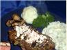 Strip Loin Steak With Blue Cheese and Sage