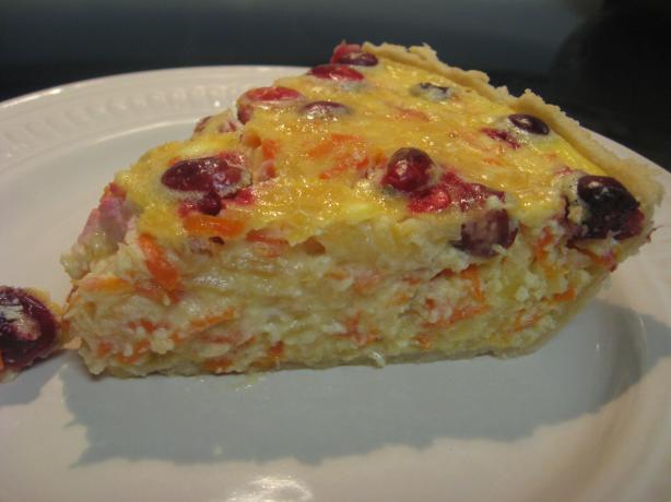 Sweet Potato Cranberry Quiche. Photo by 2CsMom