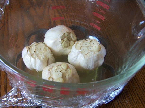 Microwave Roasted Garlic. Photo by Rita~