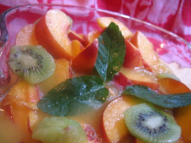 Peach Salad. Photo by White Rose Child