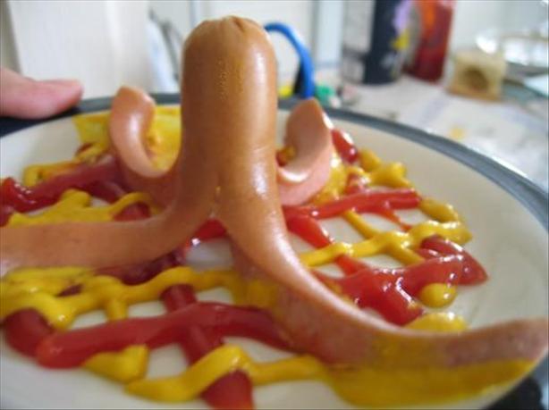 Octopus Hot Dogs. Photo by Juju Bee