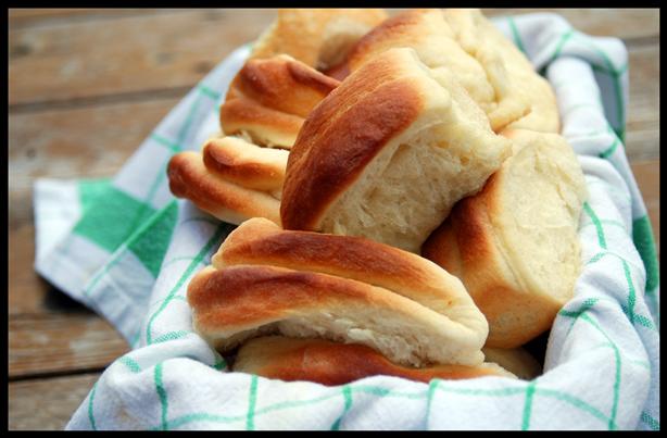 Parker House Rolls (Bread Machine Version). Photo by Dine & Dish