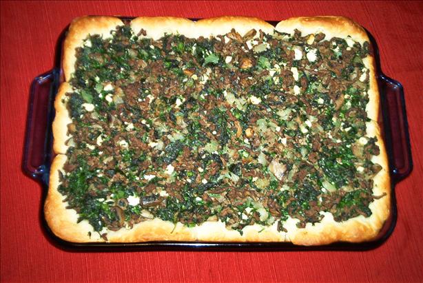 Spinach Beef Biscuit Bake. Photo by Berliner Goere