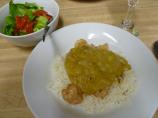 Sauteed Shrimp with Curried Banana Sauce