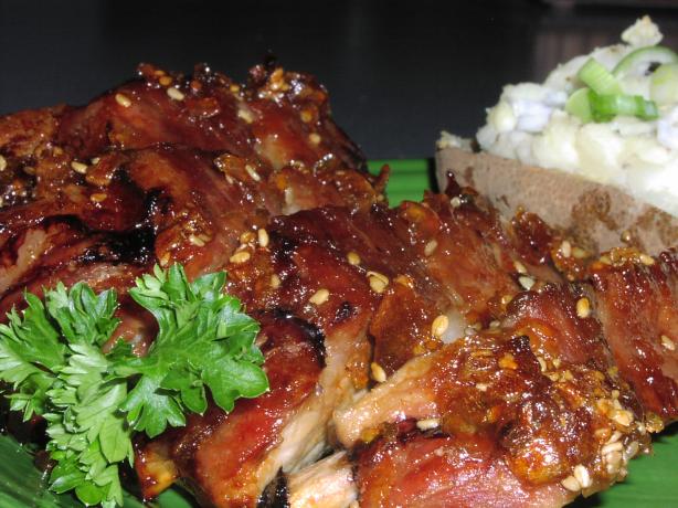 Oven-Baked Maple Barbecued Ribs. Photo by TeresaS