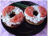 Breakfast Bagel, Featuring Tomato and Garden Cream Cheese. Recipe by Annie H