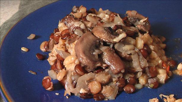 Mixed Grain Mushroom Casserole. Photo by akgrown