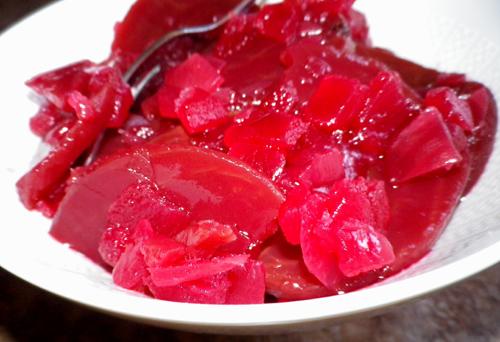 Reena's Pickled Beets. Photo by Bergy