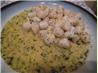 Bay Scallops with Lemon and Dill. Recipe by Cathleen Colbert