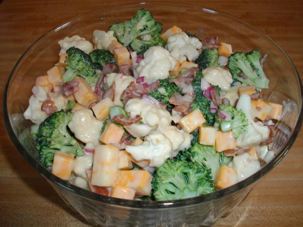 Broccoli Cauliflower Bacon Salad. Photo by ffhsb03