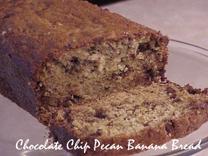 Chocolate Chip Pecan Banana Bread. Photo by RecipeNut