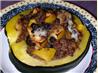 Ground Beef & Apple Filled Acorn Squash Halves. Recipe by Jellyqueen