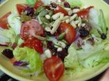 Garden Salad With Cranberries, Pine Nuts, and Bacon