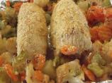 Shortcut Stuffed Chicken Rolls with Veggies