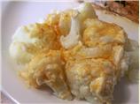 Cauliflower with Cheese Topping