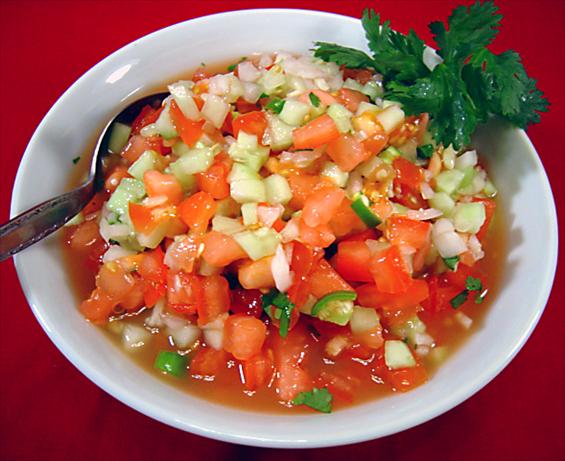 Kachumber - Fresh Tomato, Cucumber, and Onion Relish. Photo by Sue Lau