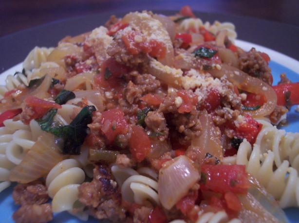 Italian Pepper and Sausage Dinner. Photo by jrusk