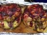 Stuffed Cornish Game Hens with Cranberry Glaze