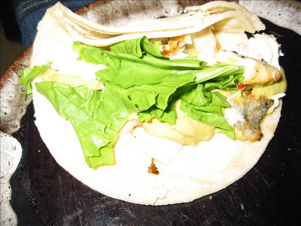 Halibut Fish Tacos with Guacamole Sauce. Photo by Mulligan