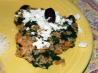 Greek Rice with Spinach, Feta and Black Olives