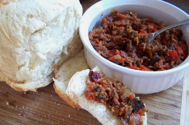 Roasted Eggplant (Aubergine) Spread. Photo by LisaCooks