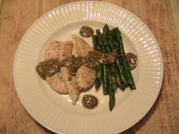 Chicken with Lemon Thyme Pesto. Photo by LaLa Crane