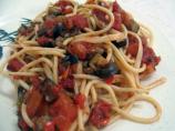 Spaghetti With Tomato and Aubergine (Eggplant) Sauce