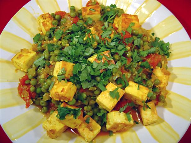 Mattar Paneer - Indian Peas with Paneer Cheese. Photo by Sue Lau